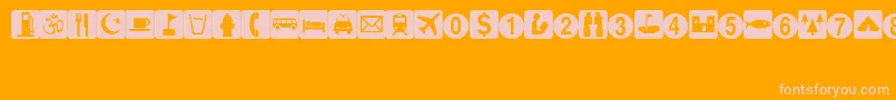 EsriArcpad Font – Pink Fonts on Orange Background