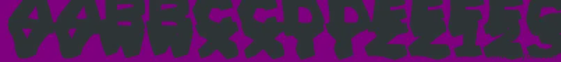 PrehistoricCaveman Font – Black Fonts on Purple Background