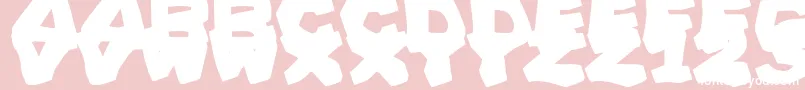 PrehistoricCaveman Font – White Fonts on Pink Background