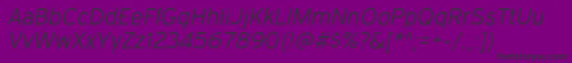 ExpresswayltItalic Font – Black Fonts on Purple Background