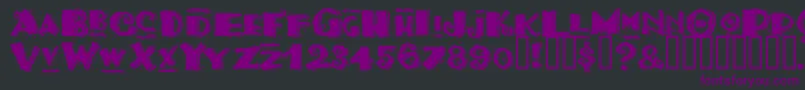 TacoModern Font – Purple Fonts on Black Background