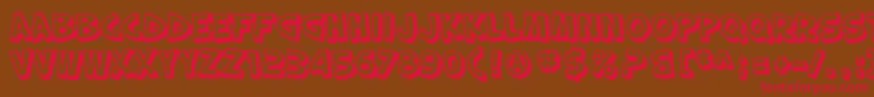 SfSlapstickComicShaded Font – Red Fonts on Brown Background