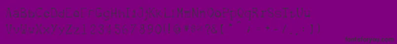 Metrique Font – Black Fonts on Purple Background