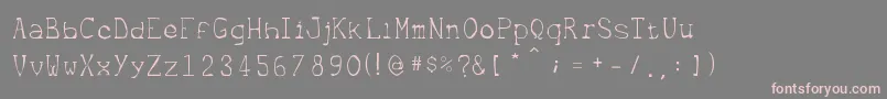 Metrique Font – Pink Fonts on Gray Background