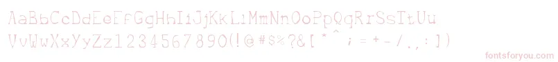 Шрифт Metrique – розовые шрифты на белом фоне