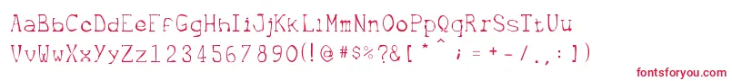 Шрифт Metrique – красные шрифты