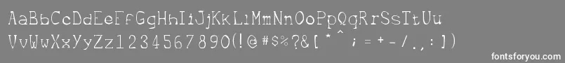 フォントMetrique – 灰色の背景に白い文字