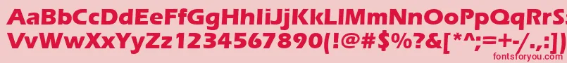 ErasitcteeBold Font – Red Fonts on Pink Background