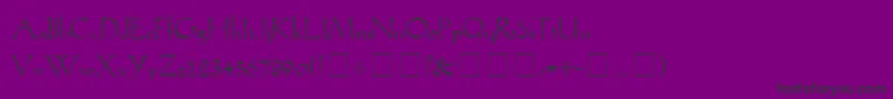 Koch Font – Black Fonts on Purple Background