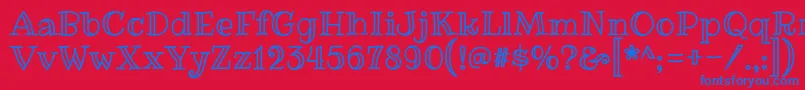 Lisätietoja RibeyemarrowRegular-fontista RibeyemarrowRegular-fontti – siniset fontit punaisella taustalla