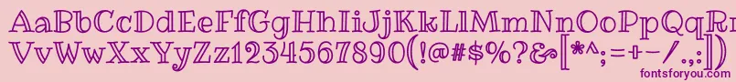 More about RibeyemarrowRegular Font RibeyemarrowRegular Font – Purple Fonts on Pink Background