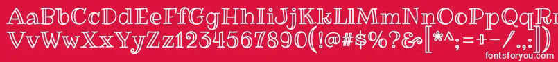 More about RibeyemarrowRegular Font RibeyemarrowRegular Font – White Fonts on Red Background