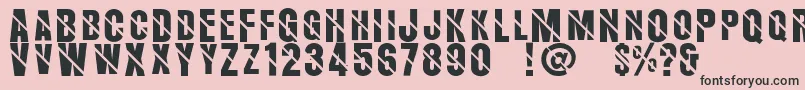 Aerosans Font – Black Fonts on Pink Background