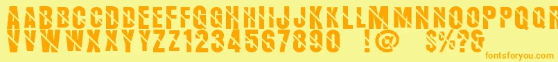 More about Aerosans Font Aerosans Font – Orange Fonts on Yellow Background