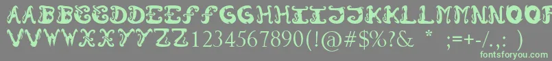 Шрифт Morzo – зелёные шрифты на сером фоне