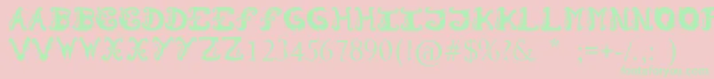 Morzo Font – Green Fonts on Pink Background