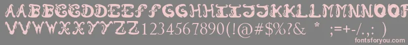 Morzo-fontti – vaaleanpunaiset fontit harmaalla taustalla