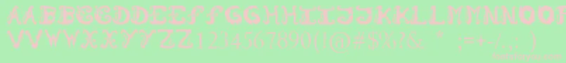 Morzo Font – Pink Fonts on Green Background