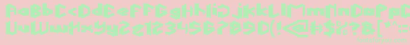 ThisIsTrue Font – Green Fonts on Pink Background