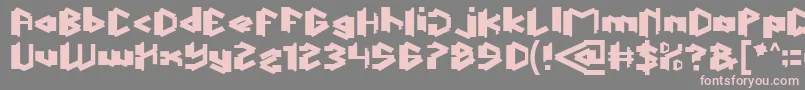 ThisIsTrue-fontti – vaaleanpunaiset fontit harmaalla taustalla