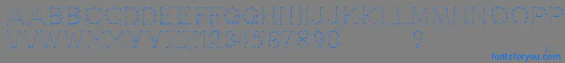Opointefait Font – Blue Fonts on Gray Background
