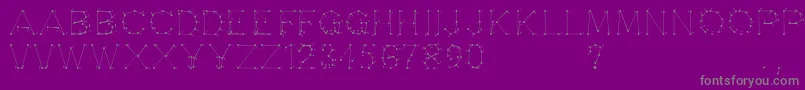 Opointefait Font – Gray Fonts on Purple Background