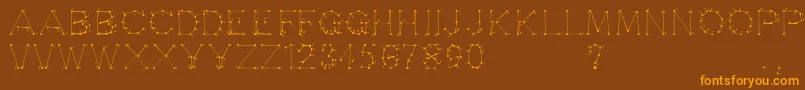 Opointefait Font – Orange Fonts on Brown Background