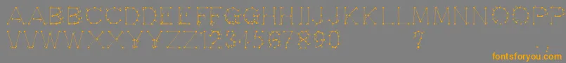Opointefait Font – Orange Fonts on Gray Background