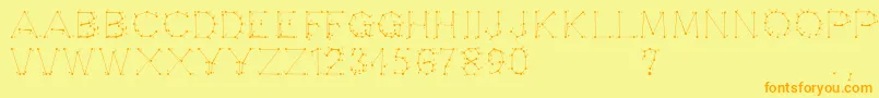 More about Opointefait Font Opointefait Font – Orange Fonts on Yellow Background