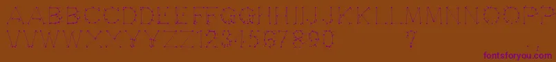 Opointefait Font – Purple Fonts on Brown Background