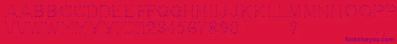 Opointefait Font – Purple Fonts on Red Background