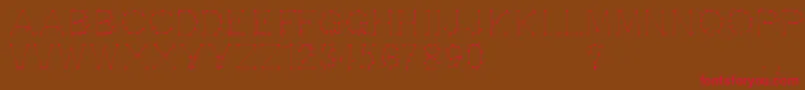 Opointefait Font – Red Fonts on Brown Background