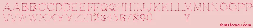 Opointefait Font – Red Fonts on Pink Background