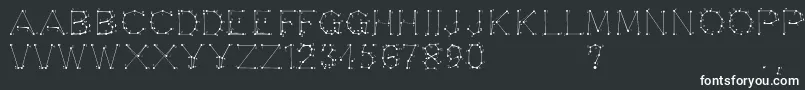 Opointefait Font – White Fonts on Black Background