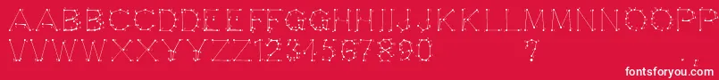 Opointefait Font – White Fonts on Red Background