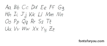 Обзор шрифта Giottohandwriting