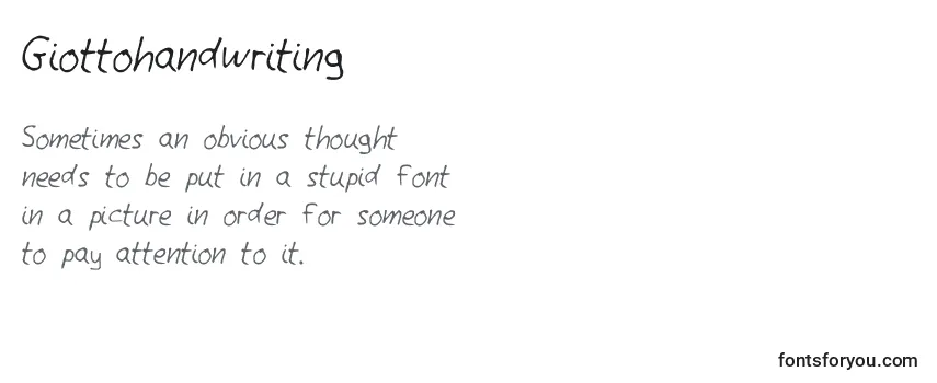 Giottohandwriting Font