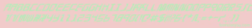 Droidloverr Font – Green Fonts on Pink Background