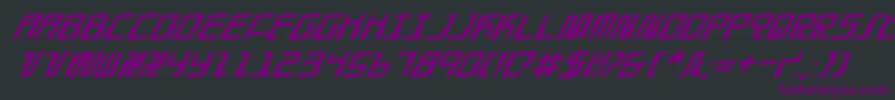 Droidloverr Font – Purple Fonts on Black Background