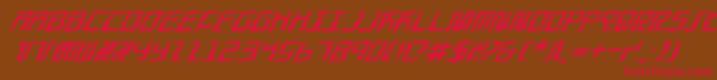 Droidloverr Font – Red Fonts on Brown Background