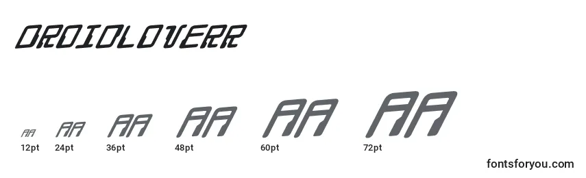 Droidloverr Font Sizes