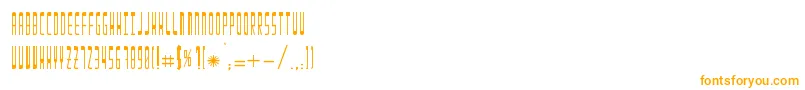 Enila Font – Orange Fonts on White Background