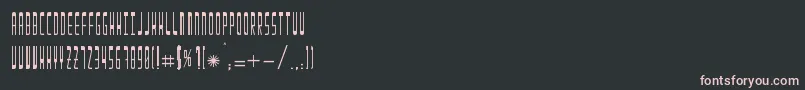 Enila Font – Pink Fonts on Black Background