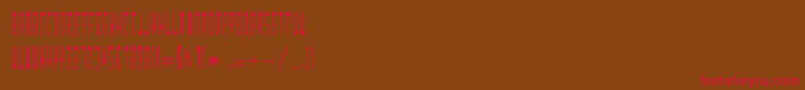 Enila Font – Red Fonts on Brown Background