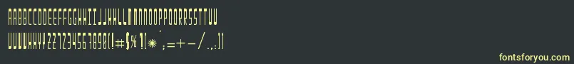 Enila Font – Yellow Fonts on Black Background