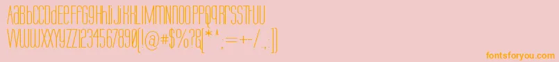 Labtopu Font – Orange Fonts on Pink Background