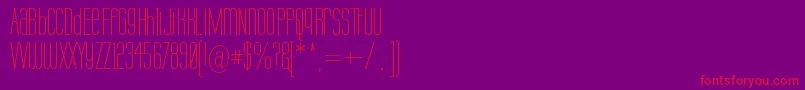 Labtopu Font – Red Fonts on Purple Background