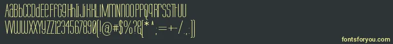 Labtopu Font – Yellow Fonts on Black Background