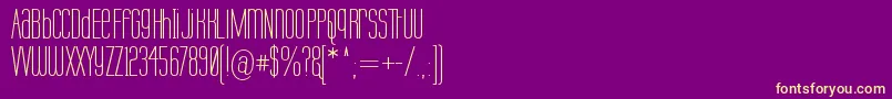 Fonte Labtopu – fontes amarelas em um fundo roxo