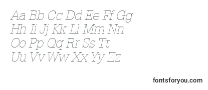 GlyphaLt35ThinOblique Font